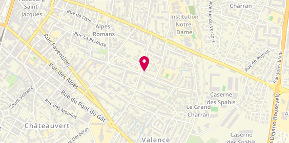 Plan de Tend'M, 27 Rue Thiers, 26000 Valence