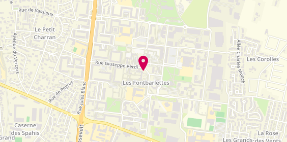 Plan de Point Coiffure, 6 Bis Rue Georges Bizet, 26000 Valence