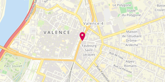 Plan de Coiffure Passion, 4 Faubourg Saint-Jacques, 26000 Valence