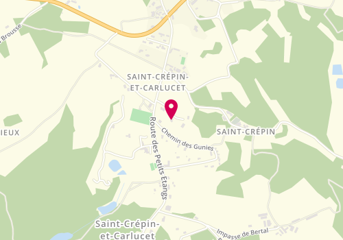 Plan de Rose-Marie Coiffure, Les Gunies, 24590 Saint-Crépin-et-Carlucet