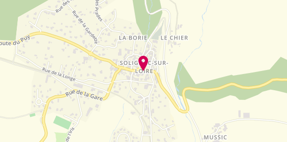 Plan de A2Coiiff', 3 Rue de la Loire, 43370 Solignac-sur-Loire