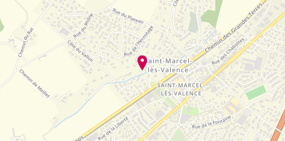 Plan de L'Instant créatif, 87 Avenue de Provence, 26320 Saint-Marcel-lès-Valence