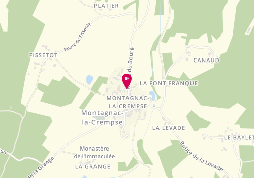Plan de STEINER Christiane, Lieu-Dit Bourg, 24140 Montagnac-la-Crempse