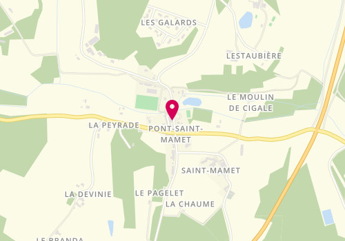 Plan de Passion Coiffure, Route de Beauregard Pont Saint Mamet, 24140 Douville