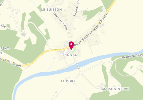 Plan de Pastel Coiffure, Bourg, 24290 Thonac