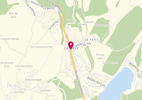 Plan de Nena Coiffure Beauté, 47 Route Napoléon, 38220 Laffrey