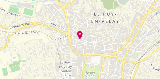 Plan de Espace Coiffure, 23 Rue Pannessac, 43000 Le Puy-en-Velay