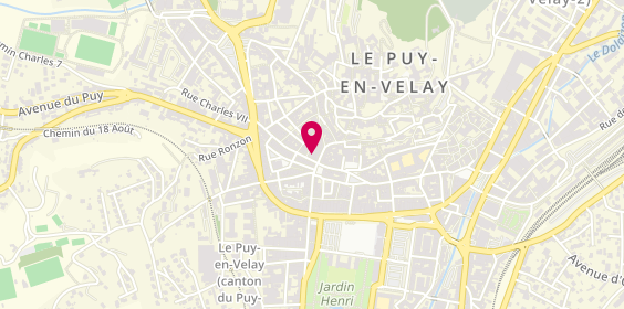 Plan de L'Atelier Aurena, 12 Rue Pannessac, 43000 Le Puy-en-Velay