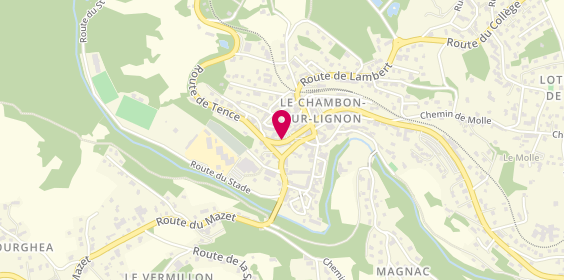 Plan de BOULON Patricia, 12 Route de Tence, 43400 Le Chambon-sur-Lignon