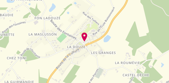 Plan de Les Ciseaux d'Aline, 25 Rue des Compagnons, 24330 La Douze