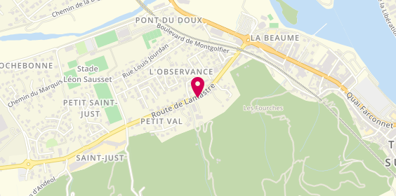 Plan de Isa coiffure, 29 Route de Lamastre, 07300 Tournon-sur-Rhône