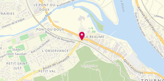 Plan de L.S Coiffure Perruquerie, 1 Bis Route de Lamastre, 07300 Tournon-sur-Rhône