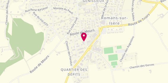 Plan de Divine Coiffure, 460 Rue Frédéric Penelon, 26750 Génissieux