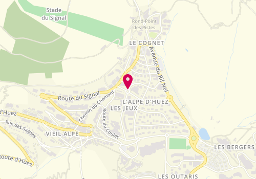 Plan de Rec'Tif Coiffure, Place Jean Moulin Alpes d'Huez, 38750 Huez