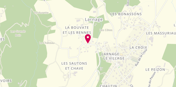 Plan de Aurelie Coiffure, 90 Route Vignes, 26600 Larnage