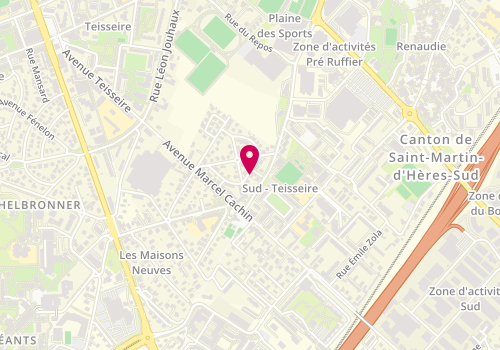 Plan de Vanessa Coiffure à Domicile, 25 Rue des Résistants, 38400 Saint-Martin-d'Hères