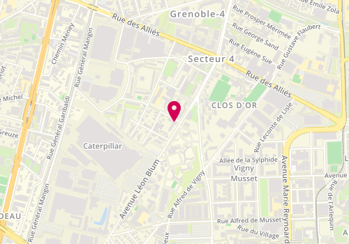 Plan de Espace Coiff', 1 Rue René Lesage, 38100 Grenoble
