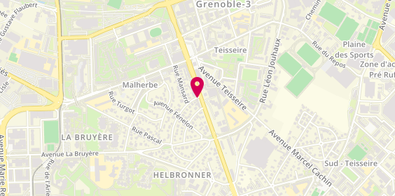 Plan de Mfkbarbershop, 122 Bis avenue Jean Perrot, 38100 Grenoble