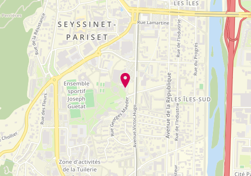 Plan de Borealyss Coiffure, 64 Rue de la Fauconnière, 38170 Seyssinet-Pariset