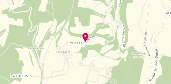 Plan de COTTE Jocelyne Jocelyne, 670 Route Bathernay, 26330 Ratières