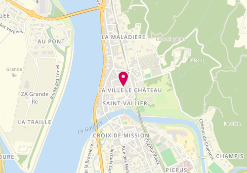 Plan de Jazz Coiffure, 26 Rue de Verdun, 26240 Saint-Vallier