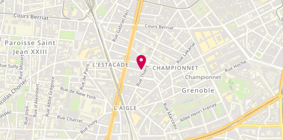 Plan de Caroline, 40 Rue Thiers, 38000 Grenoble
