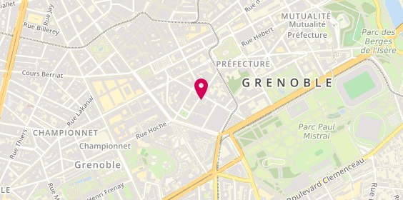 Plan de Casimir Coiffure pour hommes, 11 Rue Beyle Stendhal, 38000 Grenoble