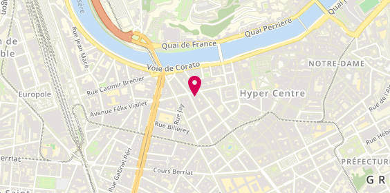 Plan de Carlo Coiffure, 9 Avenue Felix Viallet, 38000 Grenoble
