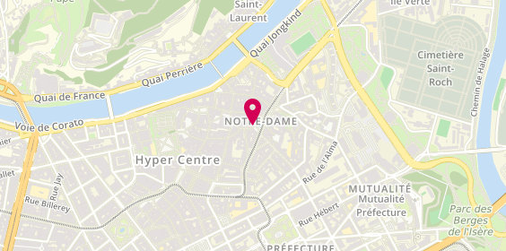Plan de Authentique Coiffure, 14 Place Notre Dame, 38000 Grenoble