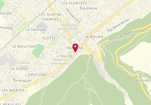 Plan de Robert's Coiffure, 29 Rue Jean Jaurès, 38420 Domène