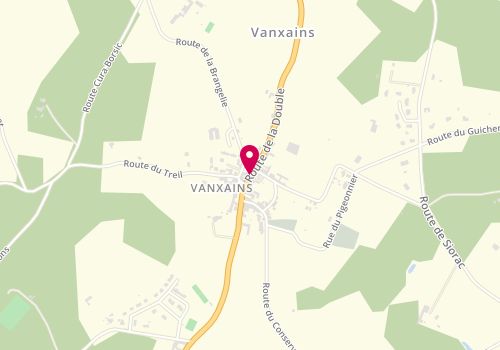 Plan de Vanxy'Coiff Anya, 15 Route de la Double, 24600 Vanxains