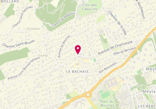 Plan de L'Atelir, 56 avenue de la Chartreuse, 38240 Meylan
