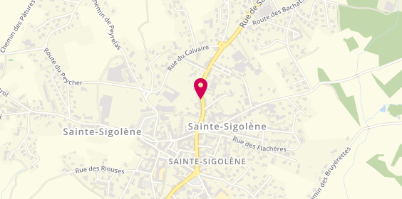 Plan de Sp Coiffure, 21 Rue Saint Didier, 43600 Sainte-Sigolène