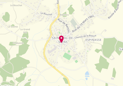 Plan de SEAUVE Béatrice, 2 place de l'Église, 43620 Saint-Pal-de-Mons