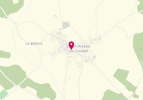 Plan de Pause Coiffure, 170 place de la Mairie, 43810 Saint-Pierre-du-Champ