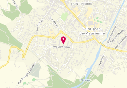 Plan de Espace Coiffure, 74 Rue Saint-Antoine, 73300 Saint-Jean-de-Maurienne