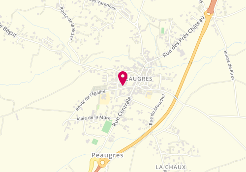 Plan de Inspiration Coiffure By Héloise, 72 Route de l'Égalité, 07340 Peaugres