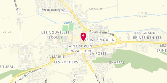 Plan de Bio Coiffure, Avenue des Pins 265 D Parking de Super U
80 Route d'Epinouze, 26210 Saint-Sorlin-en-Valloire