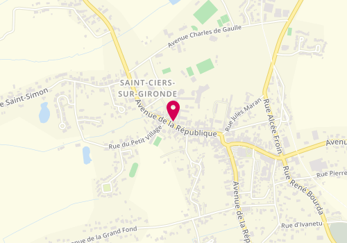 Plan de Les Pio en l'Air, 39 avenue de la Republique, 33820 Saint-Ciers-sur-Gironde
