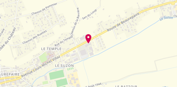 Plan de L'Atelier des Nuances, 1387 Route de Beaurepaire, 38270 Saint-Barthélemy
