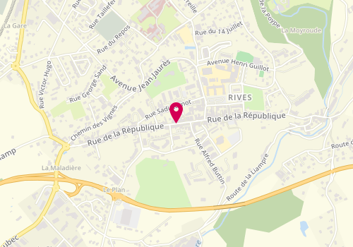 Plan de Coiffure Multi Tetes, 102 Rue République, 38140 Rives