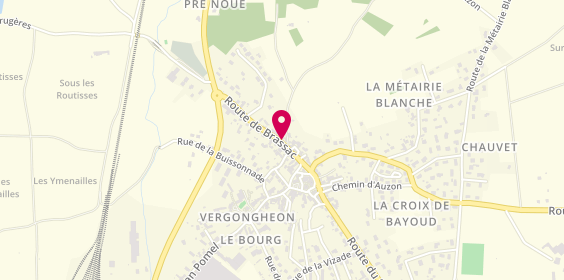 Plan de Authentik Coiffure, 10 Route de Brassac, 43360 Vergongheon
