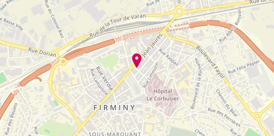 Plan de Institut Capillaire, 8 Rue de l'Industrie, 42700 Firminy
