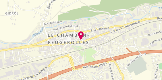 Plan de Admira'tif, 2 Rue François Patouillard, 42500 Le Chambon-Feugerolles