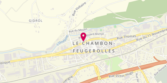 Plan de La Mèche Folle, 42 Rue Emile Zola, 42500 Le Chambon-Feugerolles
