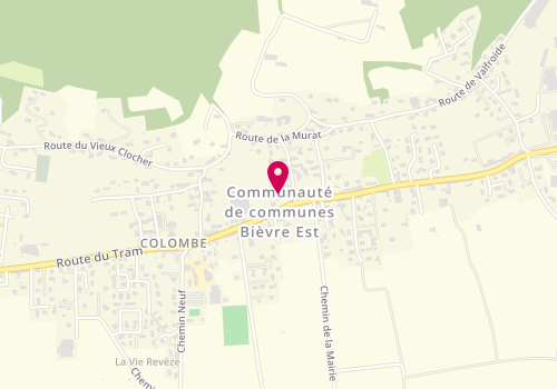 Plan de Rose-Marie Coiffure, 1691 Route du Tram, 38690 Colombe