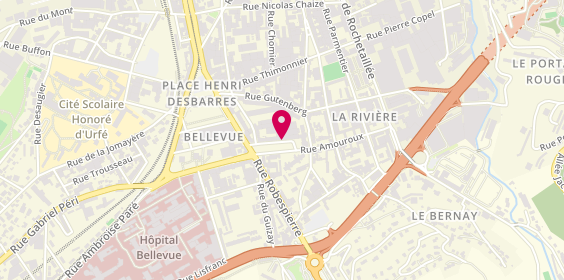 Plan de Laurent Guyot, 11 Rue Amouroux, 42100 Saint-Étienne
