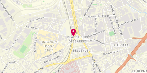 Plan de Mg Attitude, 12 place Bellevue, 42100 Saint-Étienne