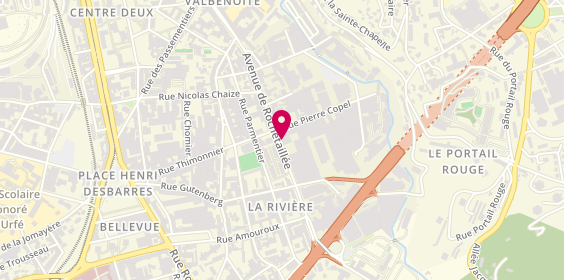 Plan de Elégance Coiffure, 53 avenue de Rochetaillée, 42100 Saint-Étienne