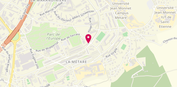 Plan de Chems Coiffure, 43 Boulevard Alexandre de Fraissinette, 42100 Saint-Étienne